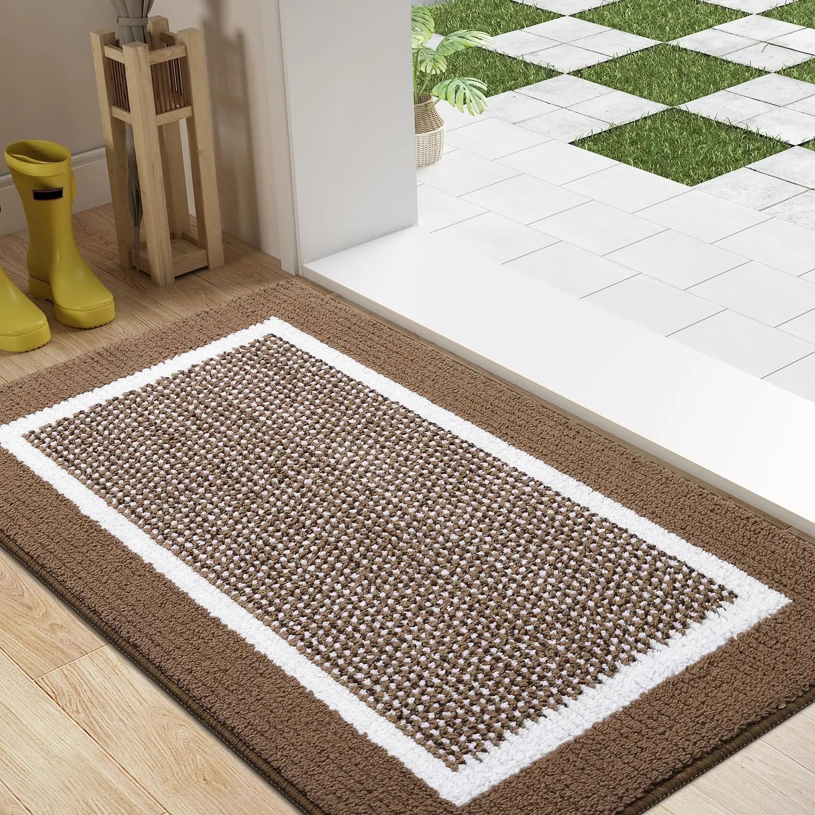 Entrance Door Mats - Super Absorbent, Non-Slip, Washable