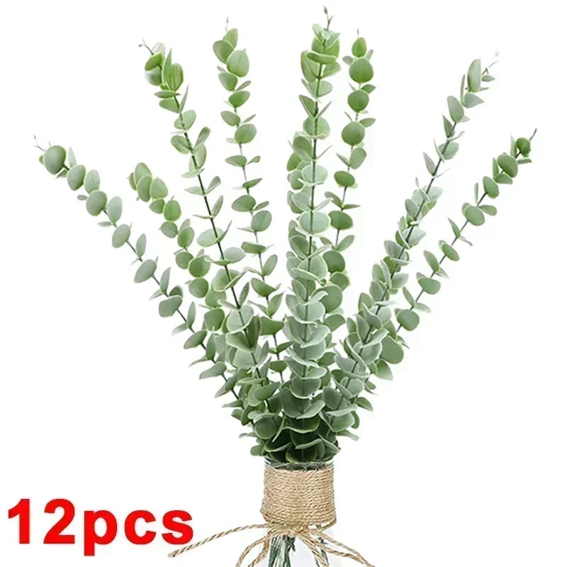 Green Eucalyptus Stems - 12-36pcs Plants for Decor