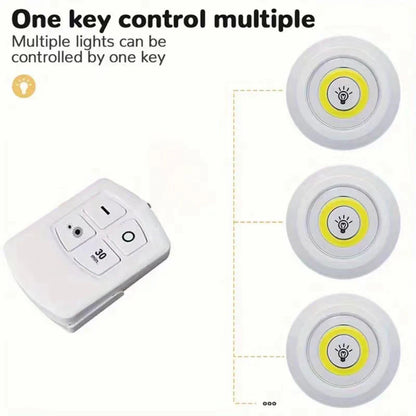 Dimmable LED Under Cabinet Light - Remote Control, Battery Powered