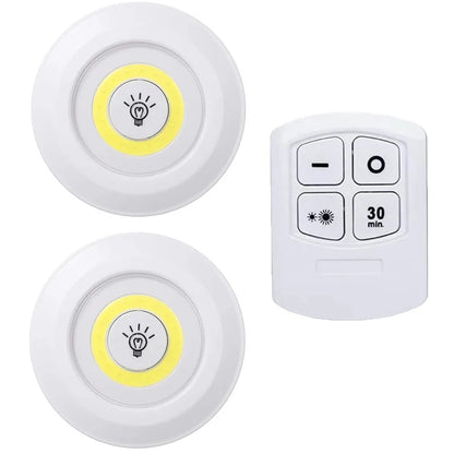 Dimmable LED Under Cabinet Light - Remote Control, Battery Powered