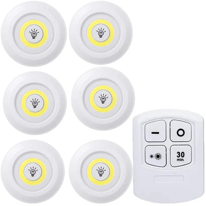 Dimmable LED Under Cabinet Light - Remote Control, Battery Powered