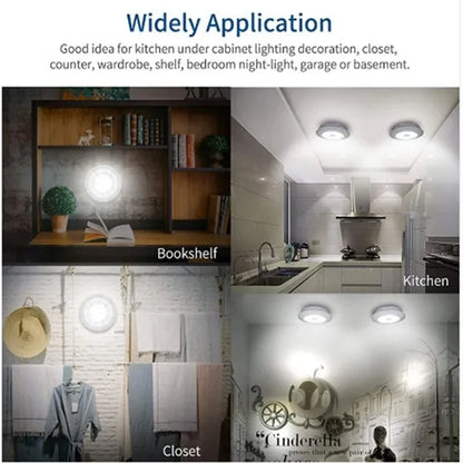 Dimmable LED Under Cabinet Light - Remote Control, Battery Powered