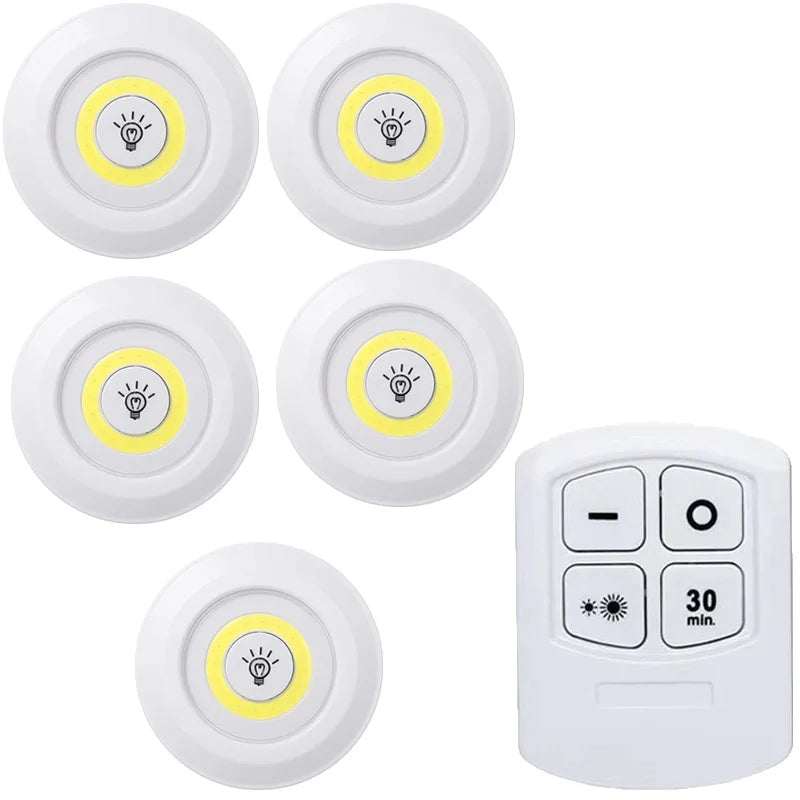 Dimmable LED Under Cabinet Light - Remote Control, Battery Powered