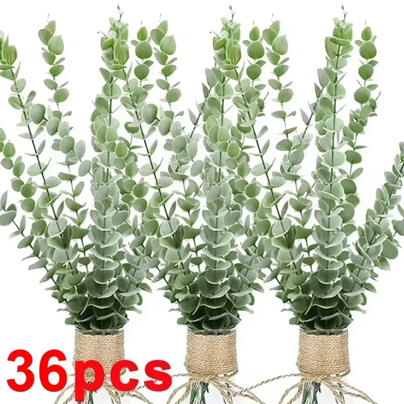 Green Eucalyptus Stems - 12-36pcs Plants for Decor