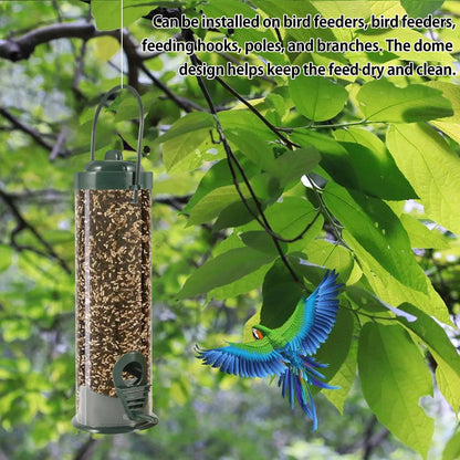 Bird Feeder PVC Tube - Weatherproof, 2 Ports, 1/2PCS