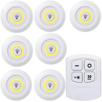 Dimmable LED Under Cabinet Light - Remote Control, Battery Powered