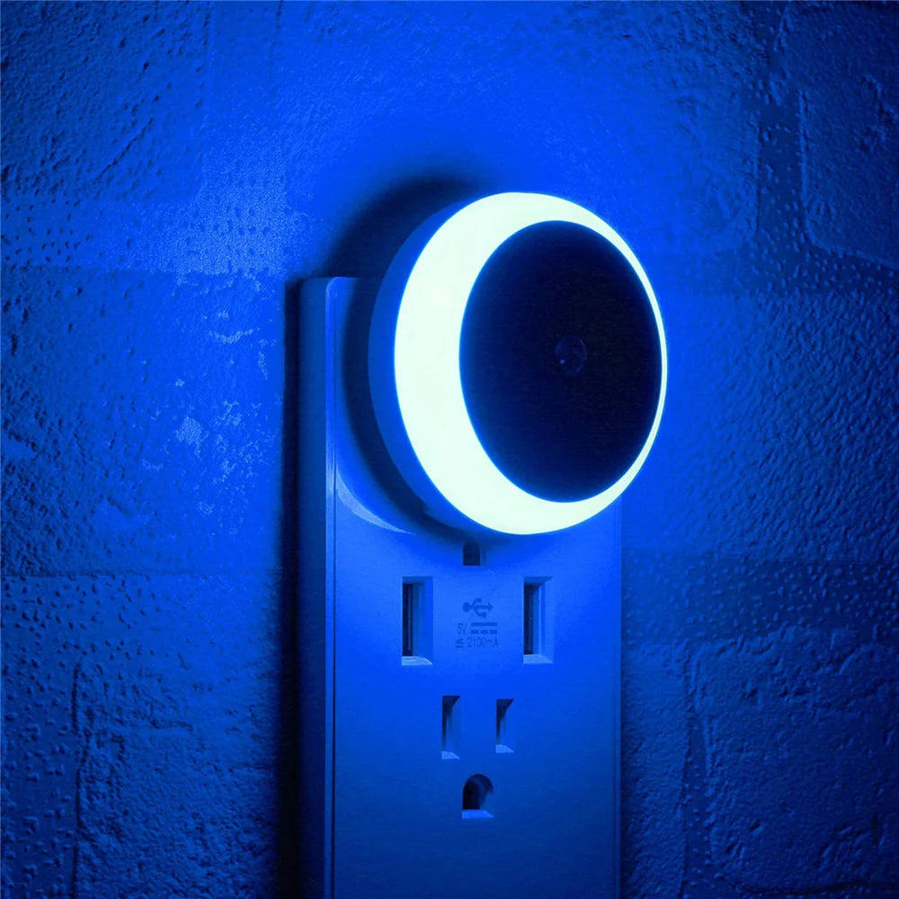 LED Night Light Smart Sensor Plug-In for Bedroom & Bathroom