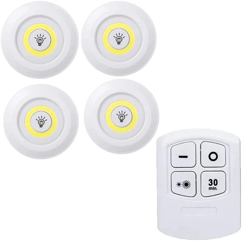 Dimmable LED Under Cabinet Light - Remote Control, Battery Powered