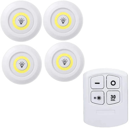 Dimmable LED Under Cabinet Light - Remote Control, Battery Powered