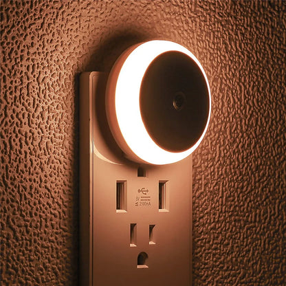 LED Night Light Smart Sensor Plug-In for Bedroom & Bathroom