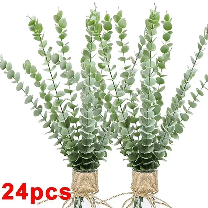 Green Eucalyptus Stems - 12-36pcs Plants for Decor