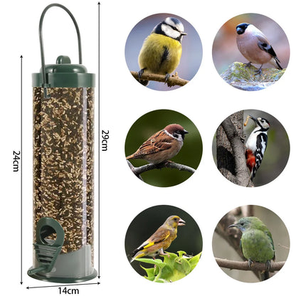 Bird Feeder PVC Tube - Weatherproof, 2 Ports, 1/2PCS