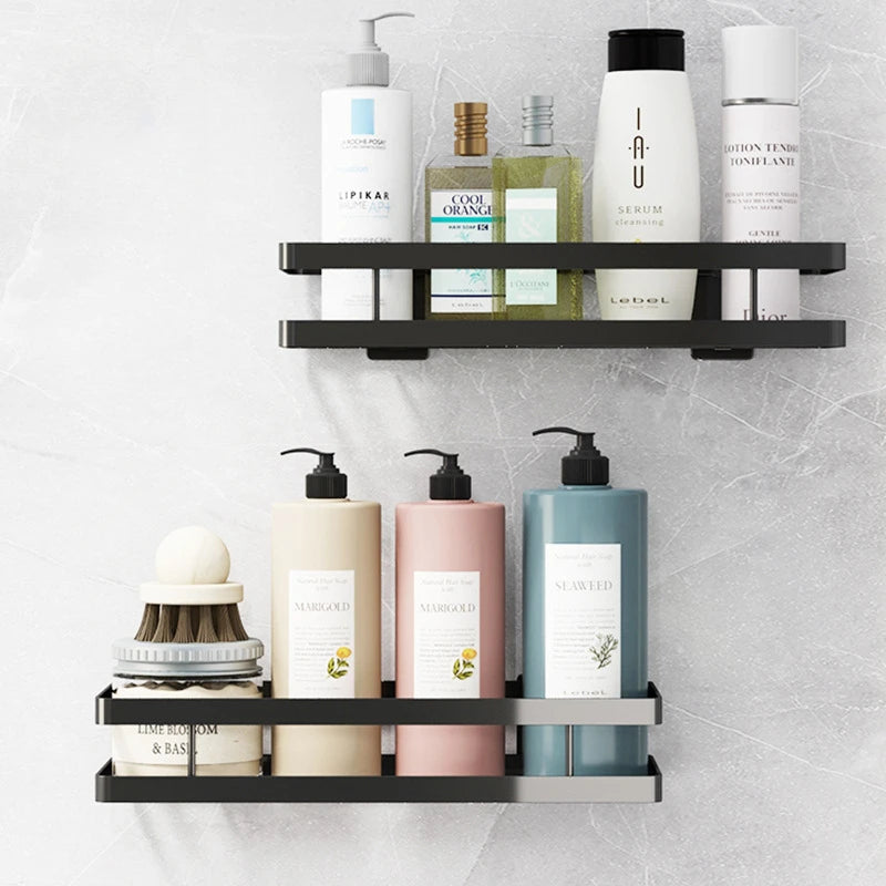 Wall Hanging Shower Caddy: Multi-Function Storage Shelf