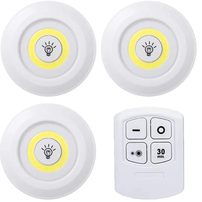 Dimmable LED Under Cabinet Light - Remote Control, Battery Powered