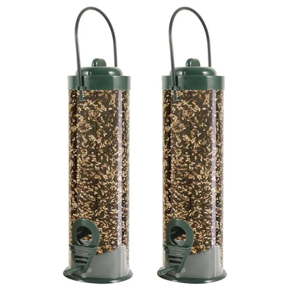 Bird Feeder PVC Tube - Weatherproof, 2 Ports, 1/2PCS