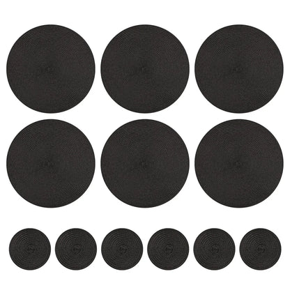 Heat Resistant Round Placemats Set of 6 - Durable & Stylish