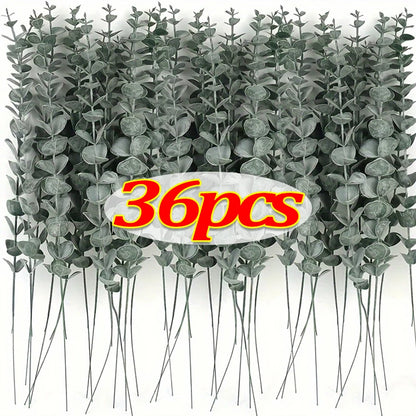 Green Eucalyptus Stems - 12-36pcs Plants for Decor