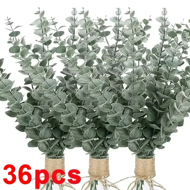 Green Eucalyptus Stems - 12-36pcs Plants for Decor