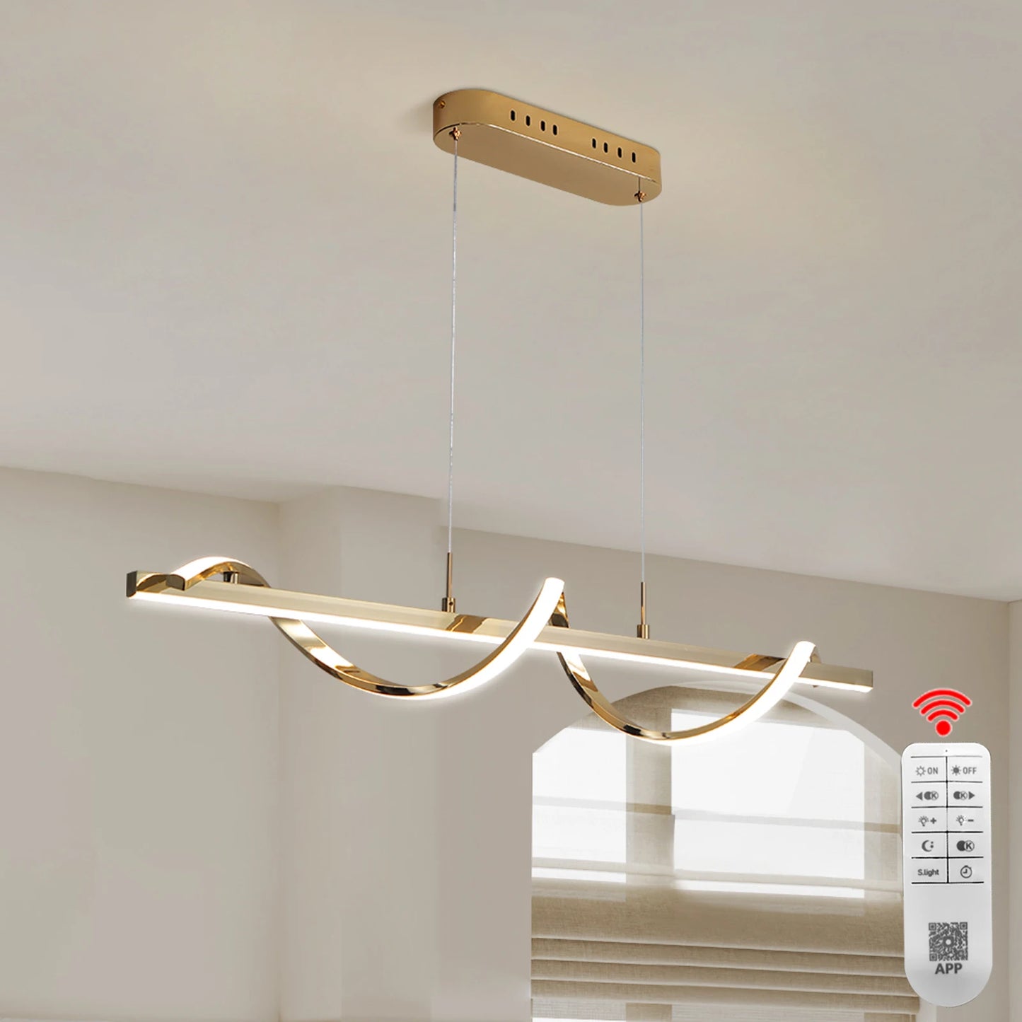 Modern Pendant Light - Dimmable & Adjustable Ceiling Lamp